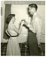 granparent wedding bw