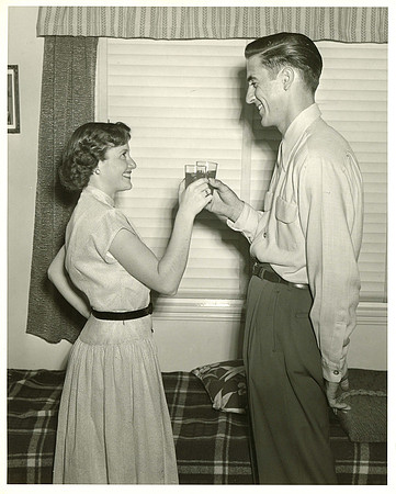 granparent wedding bw