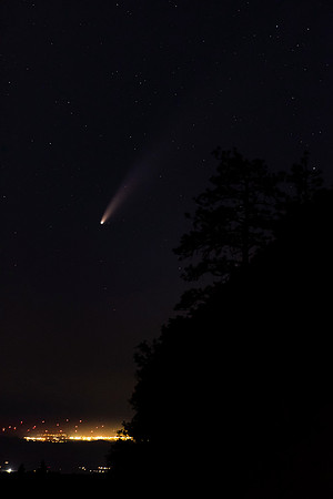 Neowise Comet setting over the Antelope Valley