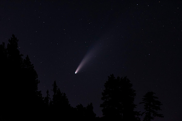 Neowise Comet setting along Hwy 2